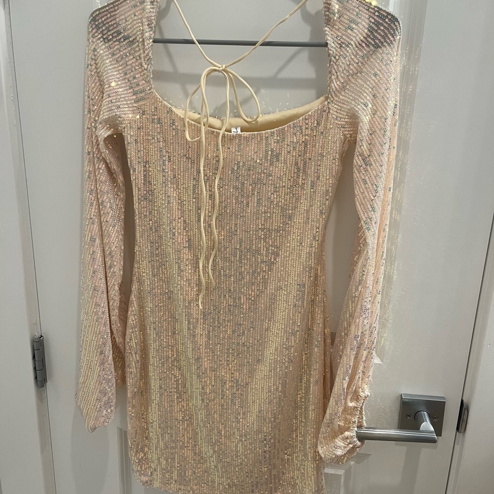 Lucy in the Sky Gold Sequin Dress